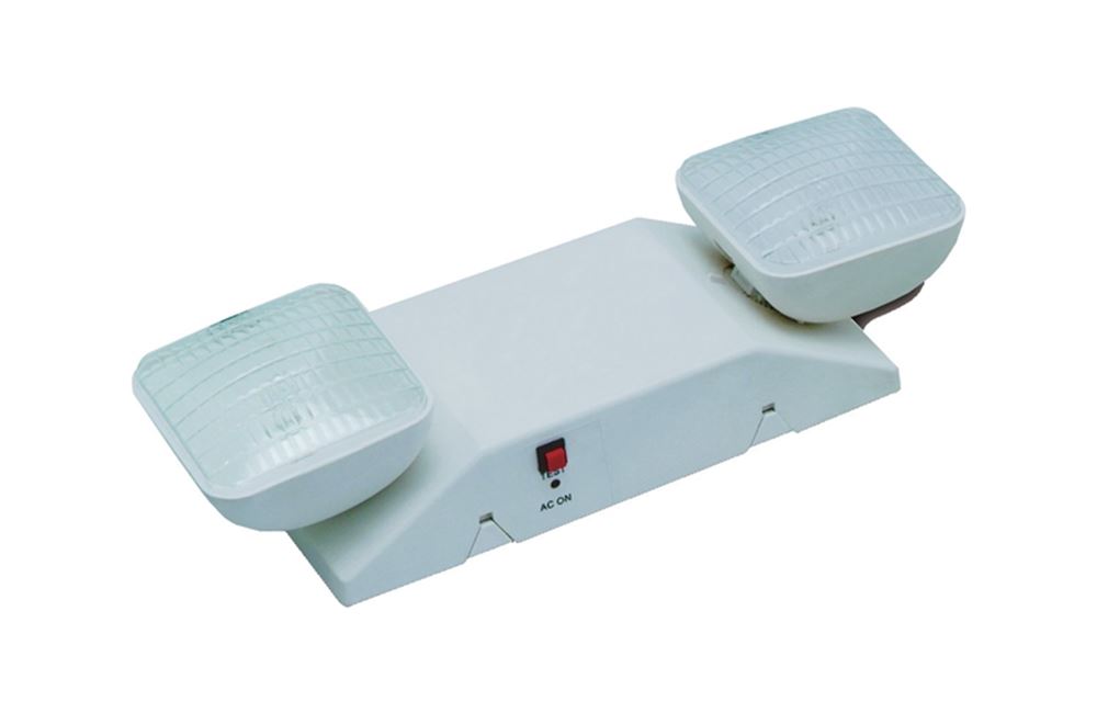 HL0202L-W Emergency Light, 12-1/4 in OAW, 16 in OAH, 120/277 VAC, Thermoplastic Fixture, White, Wall