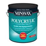 Polycrylic 15555 Wood Stain, Gloss, Clear, Liquid, 1 gal, Can
