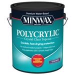 Polycrylic 13333 Wood Stain, Satin, Clear, Liquid, 1 gal, Can