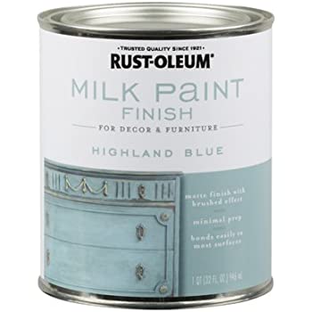 331050 Milk Paint, Matte, Highland Blue, 1 qt, Can