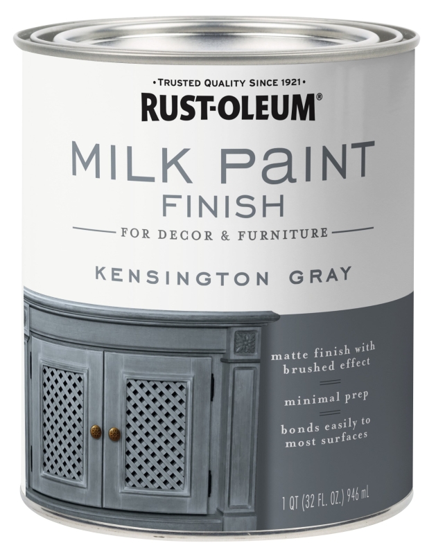 331053 Milk Paint, Matte, Kensington Gray, 1 qt, Can
