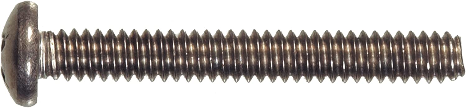 881913 Screw, #4 Thread, 3/4 in L, Pan Head, Phillips Drive, Stainless Steel
