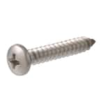 881916 Screw, #6 Thread, 3/4 in L, Pan Head, Phillips Drive, Stainless Steel