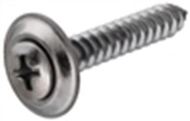 882628 Screw with Washer, #8-36 Thread, 3/4 in L, Coarse Thread, Round, Trim Head, Phillips Drive, Steel