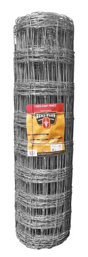 ST-821 Fixed Knot Fence, 330 ft L, 49 in H, Galvanized