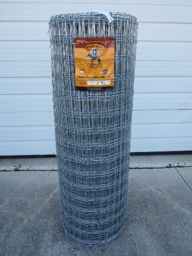 DSS-434 Stiff Stay Horse Fence, 100 ft L, 60 in H, 2 x 4 in Mesh, Zinc