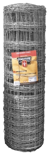 ST-832B Fixed Knot Fence, 200 ft L, 48 in H, Galvanized