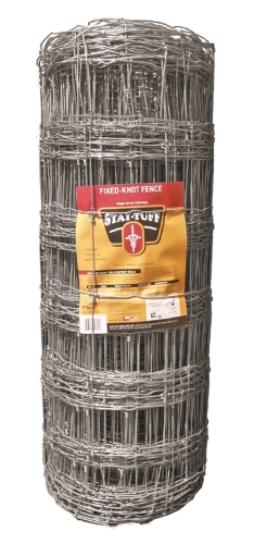 ST-881 Fixed Knot Fence, 330 ft L, 96 in H, Galvanized