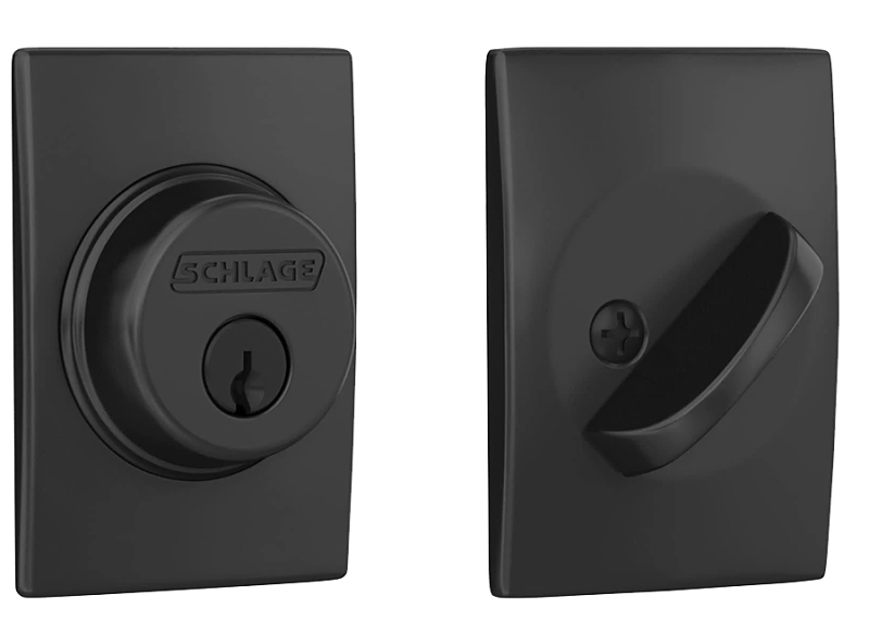 B Series B60 CEN 622 Deadbolt, Century, 0.879 in L x 2.5 in W x 3.5 in H Dimensions, 1 Grade, SC1 Key, Metal