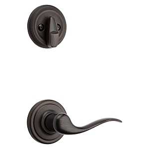 966TNL RH 11P Lever Trim Set, 3 Grade, Zinc, Venetian Bronze, Lever Handle, 2-3/8, 2-3/4 in Backset, Residential