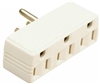 697WCC20 Plug In Adapter, 2 -Pole, 15 A, 125 V, 3 -Outlet, White