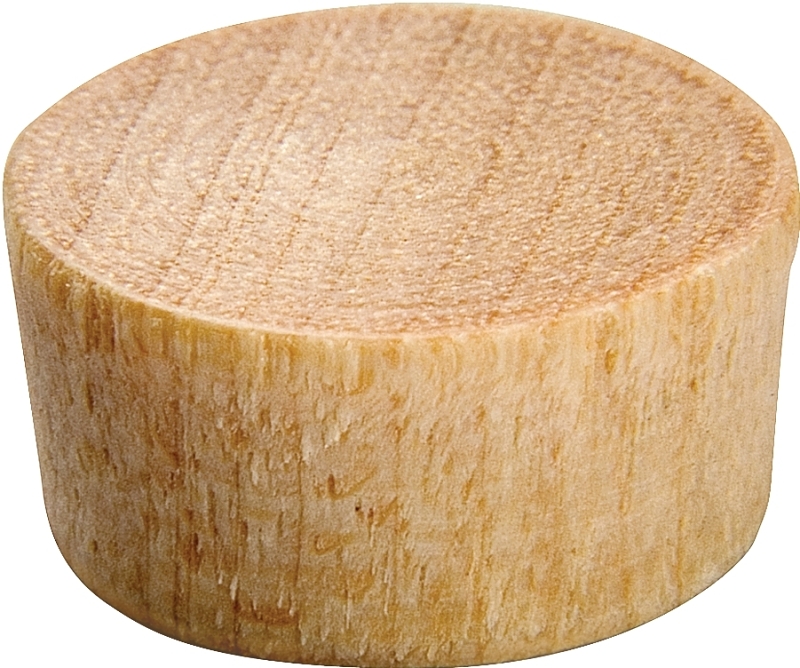 8300.50 DP Flat Plug, Hardwood, 1/2 in Dia