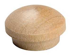 840 DP-.5 Mushroom Head Plug, Hardwood, 1/2 in Dia