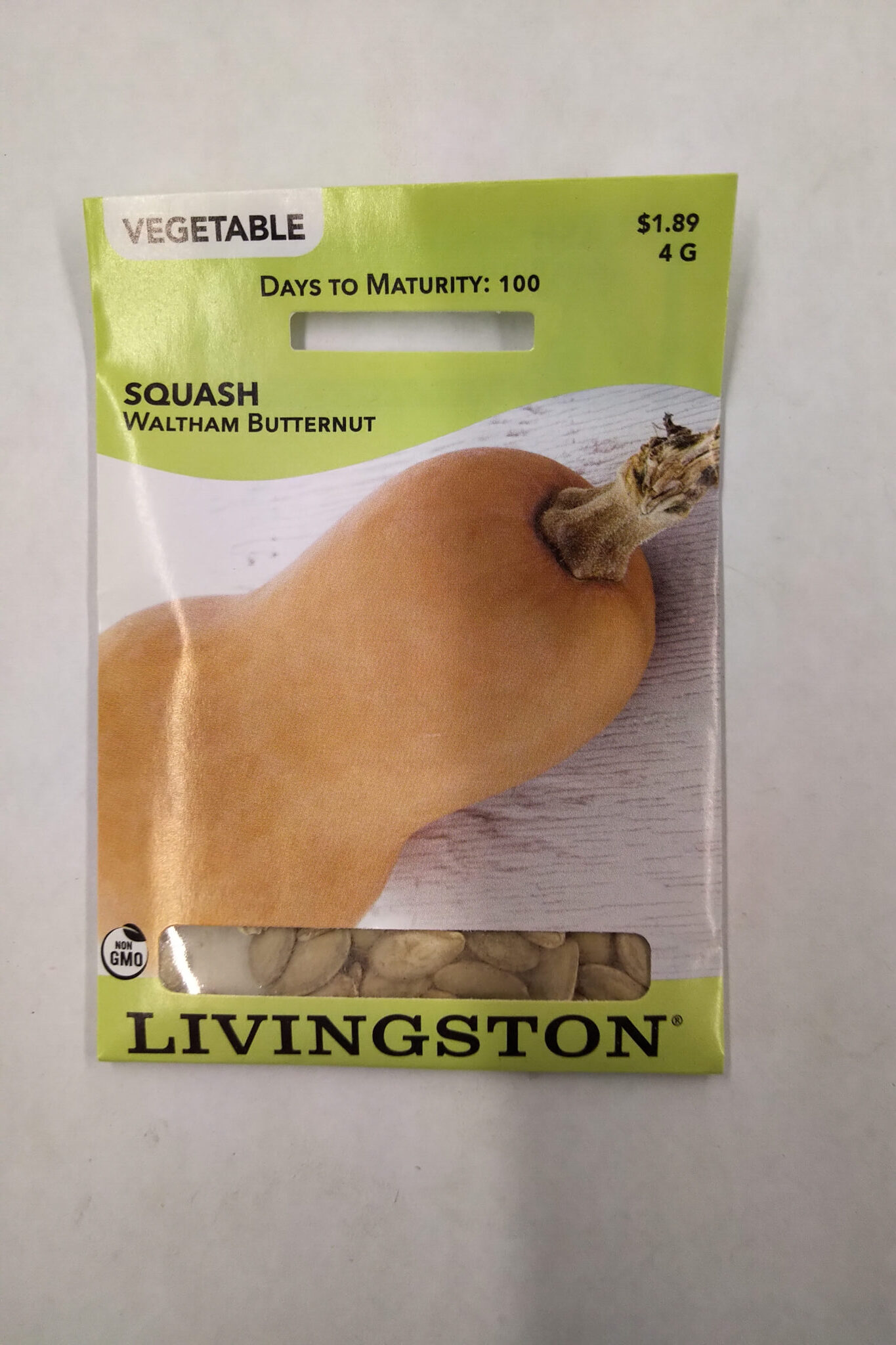 Y4760 Waltham Butternut Squash Seed, Squash, 4 g Pack