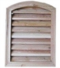 V113AT1624CD Louvered Vent, 16 in W, Arch, Cedar