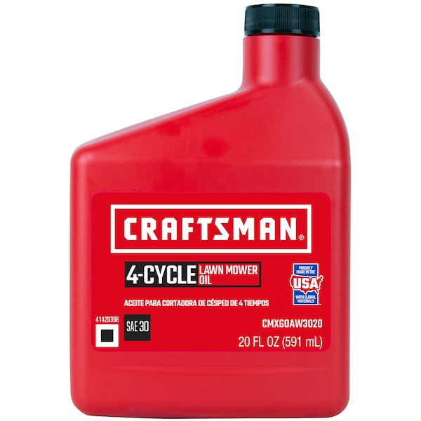 64297 Lawnmower Oil, SAE W30 Grade, 20 oz
