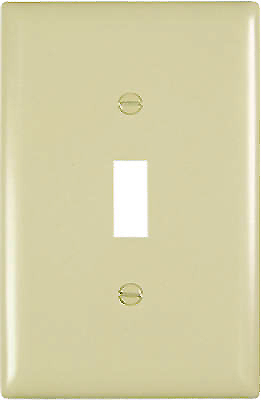 Pass & Seymour TradeMaster TPJ1ICC70 Wallplate, 3-5/16 in L, 5.062 in W, 1 -Gang, Nylon, Ivory