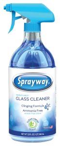 SW5000R Glass Cleaner, 32 oz Bottle, Liquid, Fresh, Blue