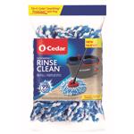 168738 Rinse Clean Mop Refill, Microfiber, Blue/White