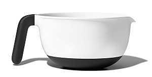 1144000 Batter Bowl, 2 qt Capacity, Round, 8 in L, 7-3/4 in W, Plastic, White