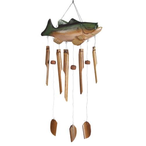 CGB436 Wind Chime, 37 in L Dimensions, Asli Arts/Gilbert Gooney, Bamboo/Coconut Husk, Natural