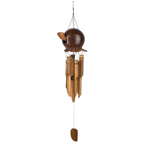CGT452 Wind Chime, Asli Atrs/Gertyl Turtle Gooney, Bamboo/Coconut/Wood