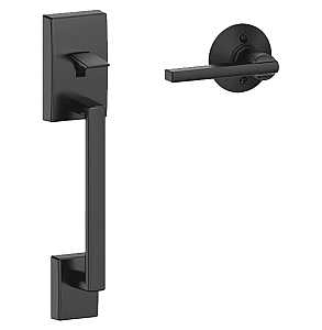 FE285CEN622LAT Combination Lockset, Mechanical Lock, Grip with Lever Handle, Straight Design, Matte Black, Metal