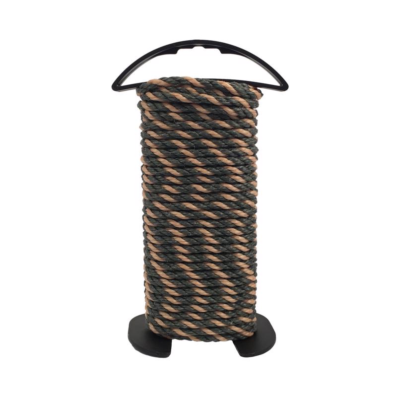 5020811 Rope, 50 ft L, 1/4 in, 113 lb Working Load, Polypropylene, Camo