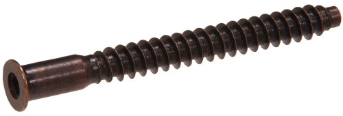 881665 Binding Post Screw, 1/4-20 Thread, 40 mm L, Coarse Thread, Flat Head, Steel, Bronze