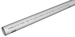 PVC 20007 0600 Pipe, 3/4 in, 10 ft L, SDR 21 Schedule, PVC, White