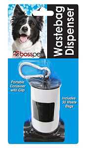 52113 Dog Waste Bag Dispenser, Plastic, Black