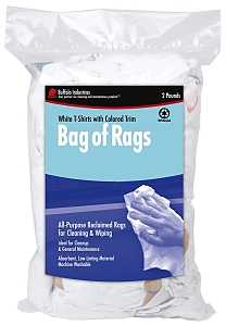 10267 Tee Shirt Rag, White