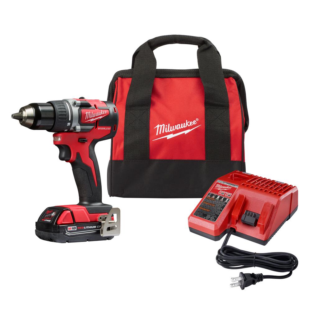 2801-21P Driver/Drill Kit, Battery Included, 18 V, 2 Ah, 1/2 in Chuck, Keyless Chuck