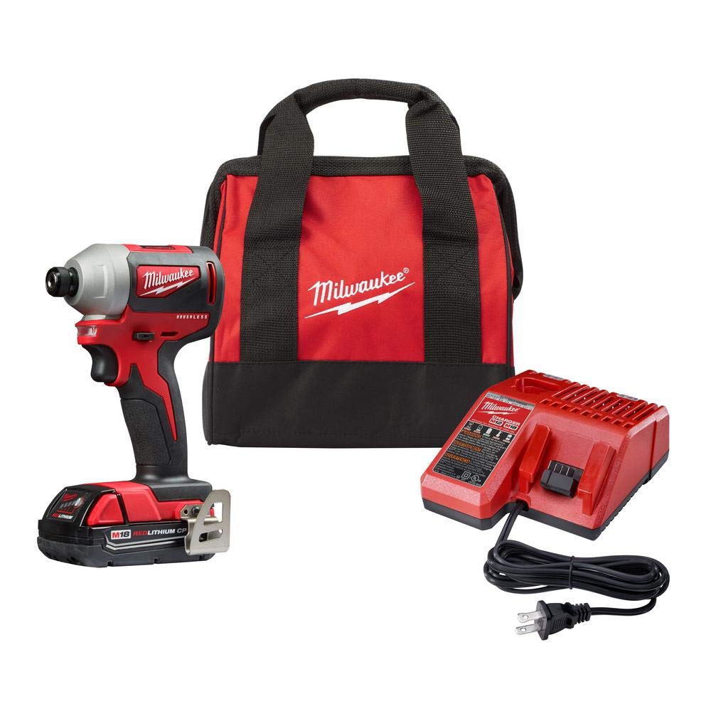 2850-21P Impact Driver Kit, Battery Included, 18 V, 2 Ah, 1/4 in Chuck, Keyless Chuck