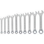 CMMT42319 Wrench Set, 10-Piece, Chrome Vanadium Steel, Chrome, Specifications: 12-Point