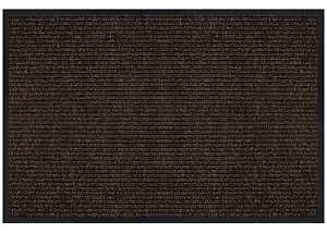 MT1003176 Utility Mat, 4 ft L, 3 ft W, Runner, Tri-Rib Pattern, Polypropylene Rug, Tan