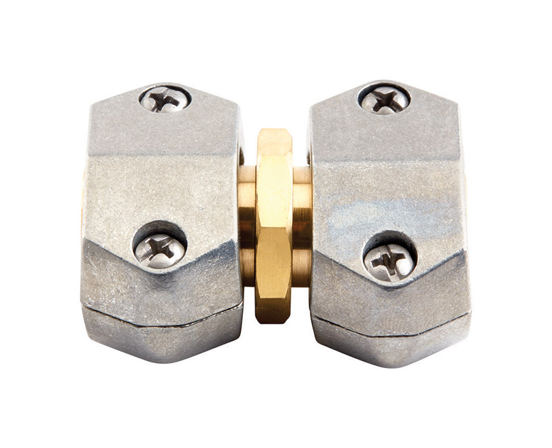 801124-1003 Hose Mender, 5/8, 3/4 in, Brass/Zinc