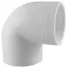 300 Series 406-005 Pipe Elbow, 1/2 in, Slip, 90 deg Angle, PVC, SCH 40 Schedule
