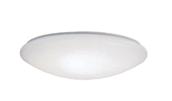 FM15WRCCR Round Flush Mount Ceiling Light, 120 V, 21.3 W, LED Lamp, 1600 Lumens Lumens, Steel Fixture