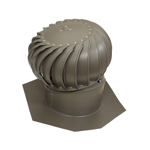 TIBS0G00 Turbine Vent, Aluminum, Weatherwood