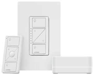 Caseta Wireless P-BDG-PKG1W Smart Lighting Dimmer Switch Starter Kit, White
