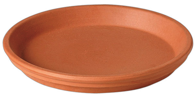 87250PZ Traditional Plant Saucer, 9-3/4 in Dia, Round, Clay, Terracotta