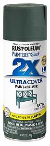 342062 Enamel Spray Paint, Satin, Deep Forest, 12 oz, Can