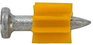50022-PWR Powder Actuated Pin, 0.145 in Dia Shank, 3/4 in L, Steel/Plastic