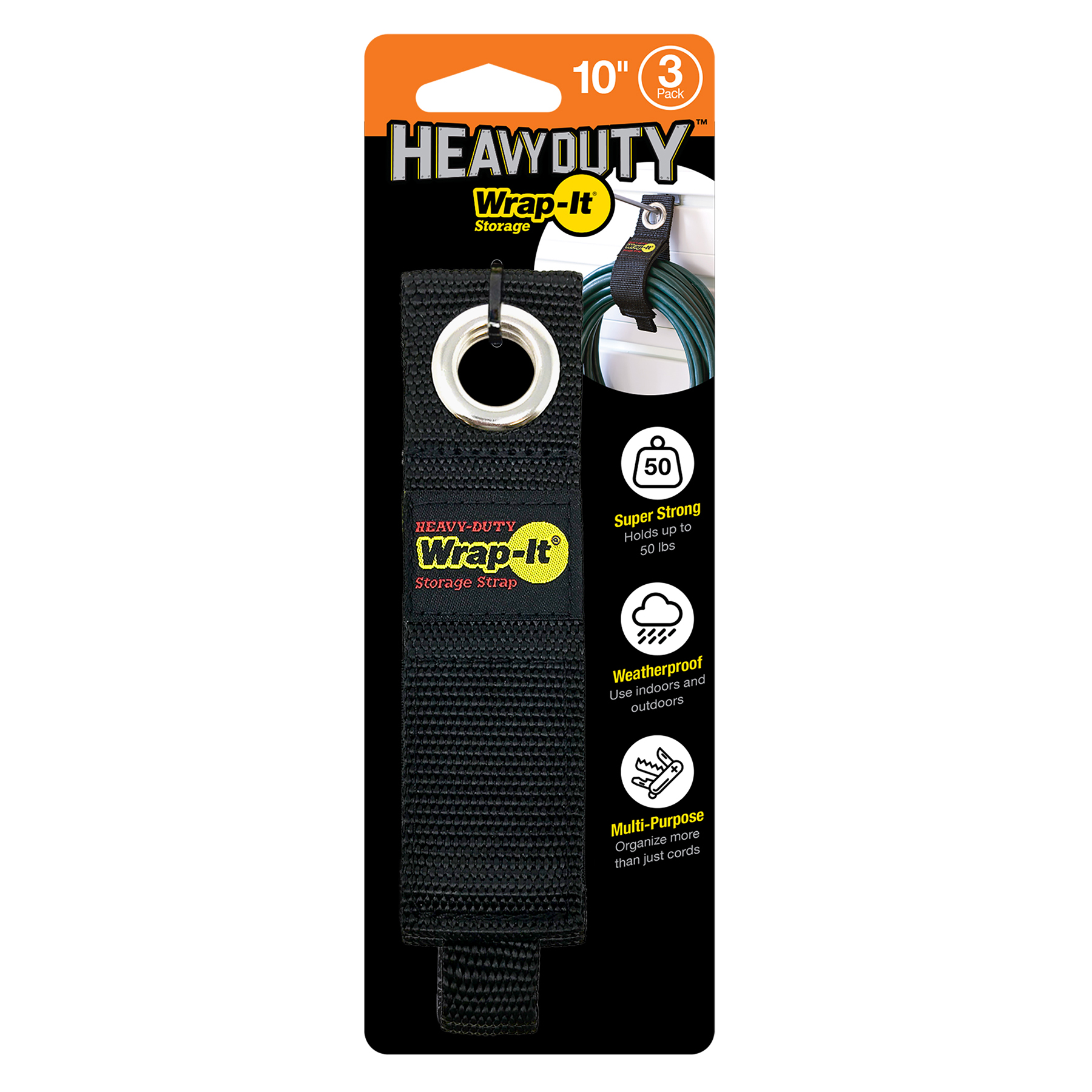 Heavy-Duty 10" x 1.5" (3-Pack)