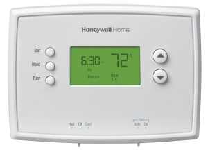 RTH2300B1038/E1 Programmable Thermostat, +/-1 deg F Control, White