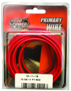 55671533/12-1-16 Electrical Wire, 12 AWG Wire, 25/60 V, Copper Conductor, Red Sheath, 11 ft L
