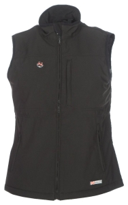 MWJ19W09-01-03 Heated Vest, M, Polyester, Black, Zip Closure