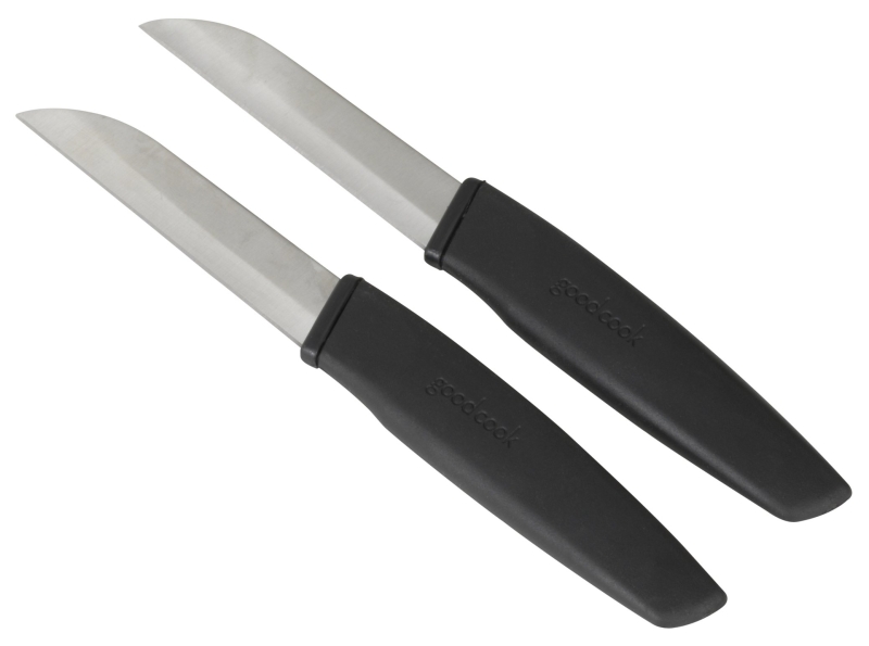 20333 Paring Knife, Stainless Steel Blade, TPR Handle, Black Handle