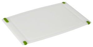 20309 Cutting Board, 15 in L, 10 in W, Plastic, White
